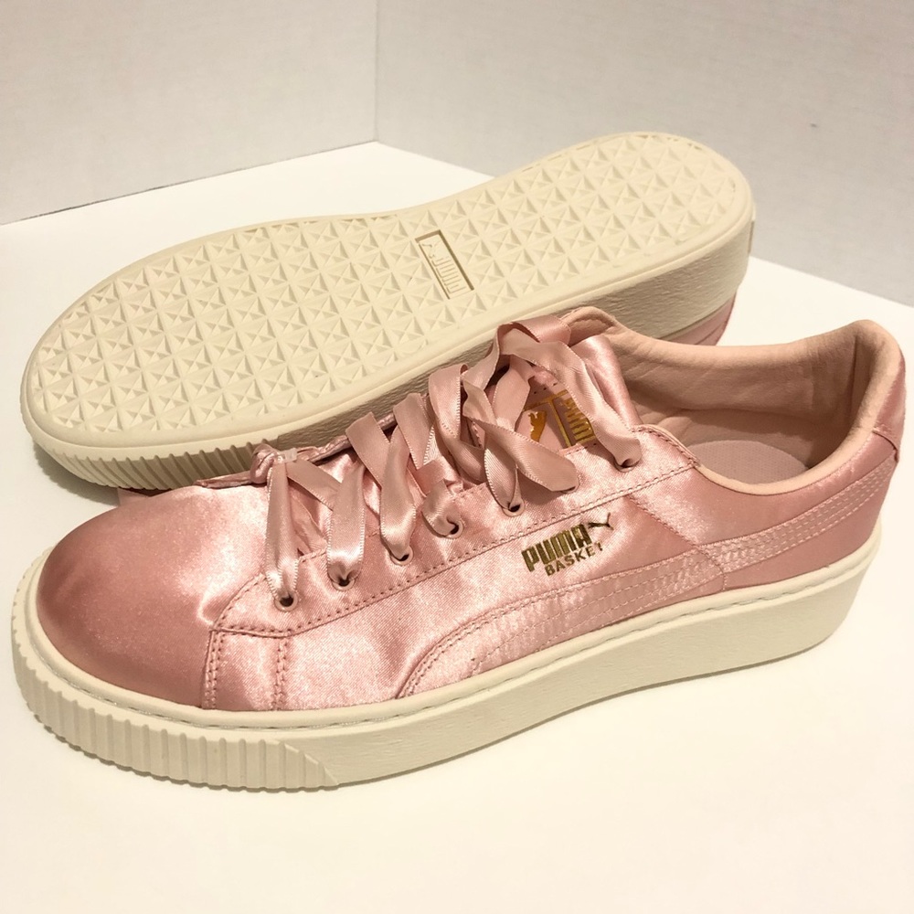 Pink puma satin